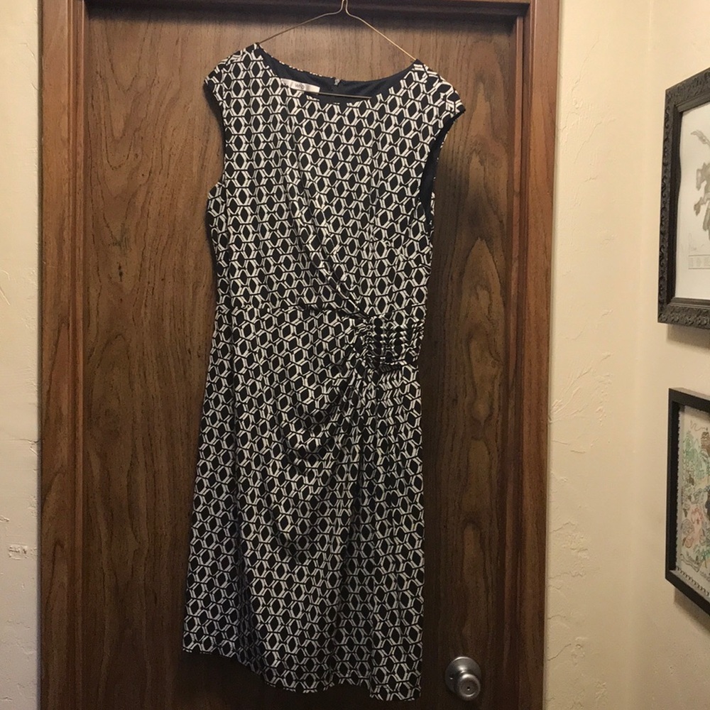 Black & White Cap Sleeve Dress